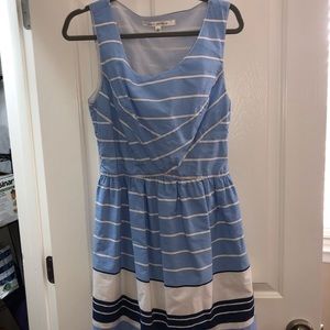 Cute blue and white dress!